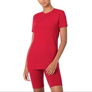 Biker Shorts Set (Red)